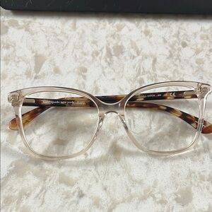 Kate Spade Clear Tortoise Glasses